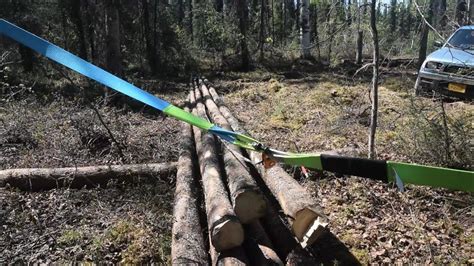 pulling logs out of trees